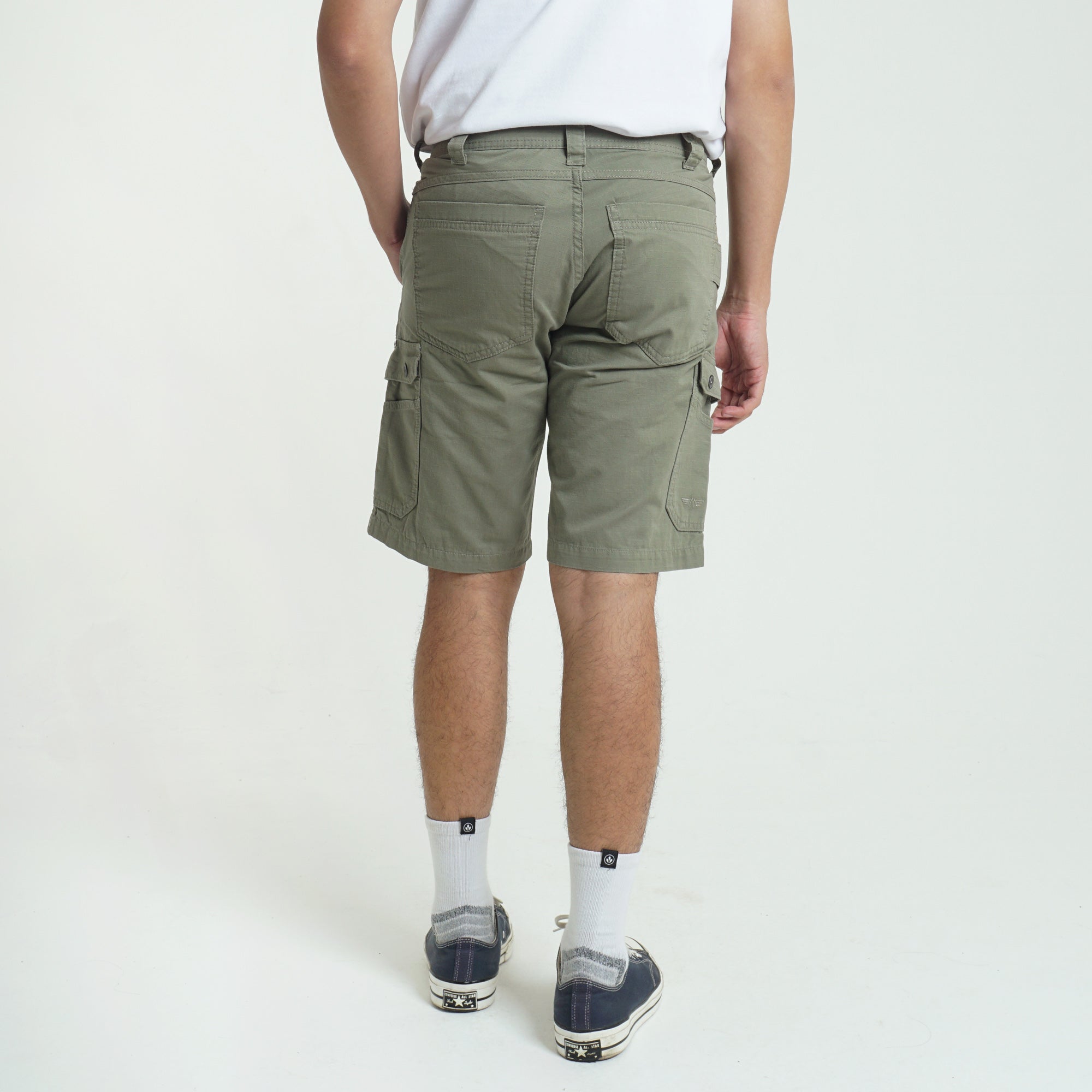 Short Pant Cargo Rows C006 Light Olive