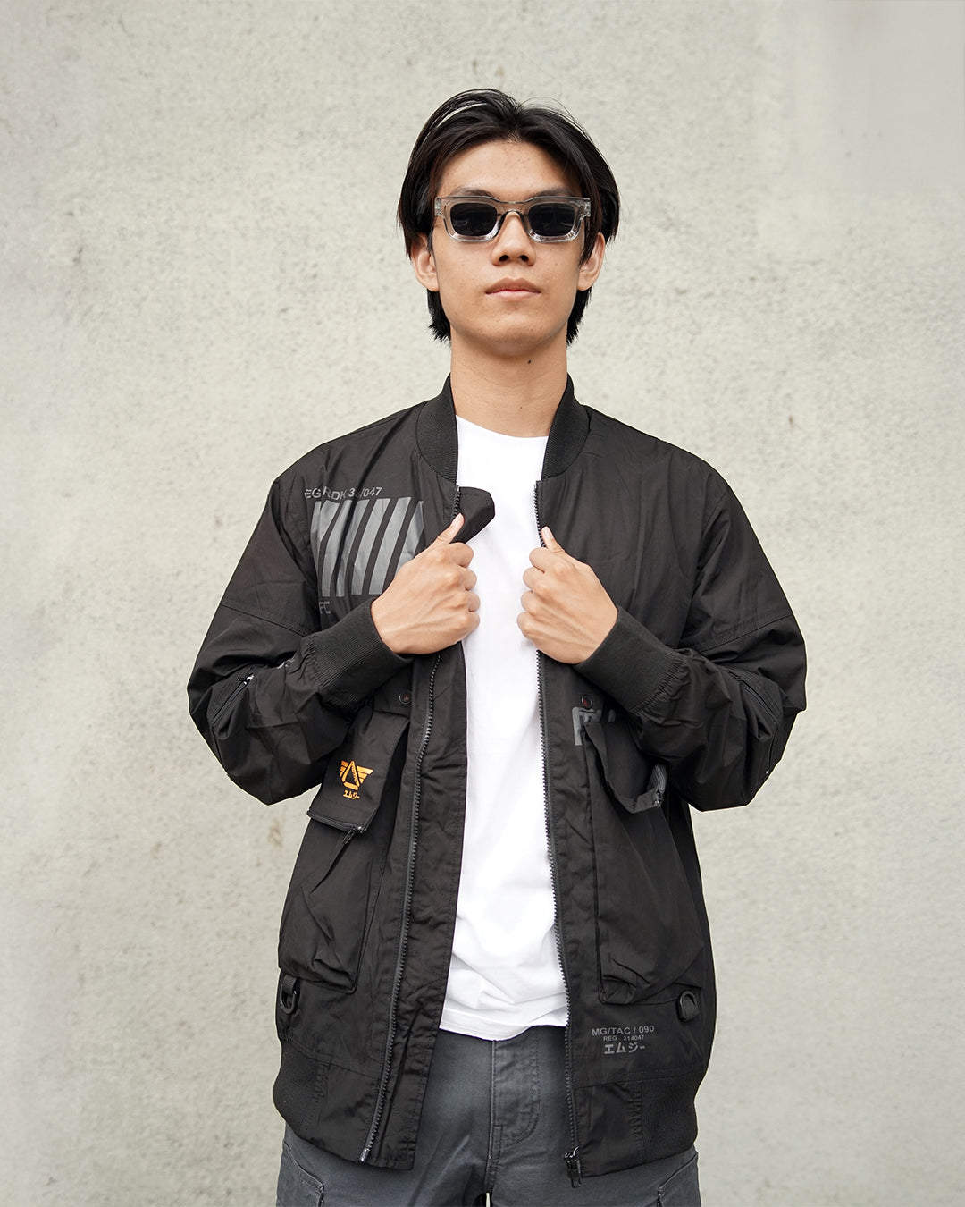 MGTAC Jaket Bomber Jacket Sword c001 Black
