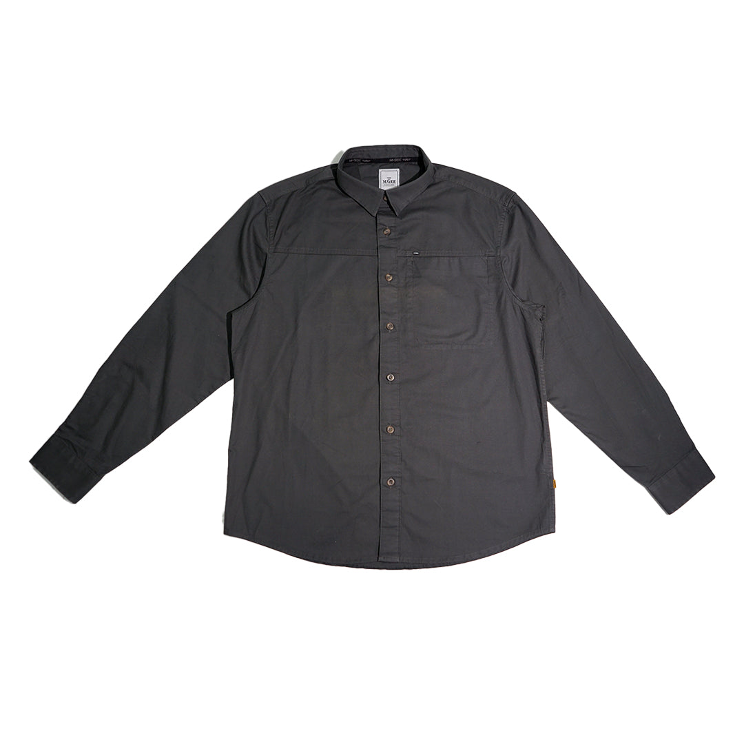 MGee Kemeja Pria Kerja Lengan Panjang Long shirt Texas C011 Dark Olive