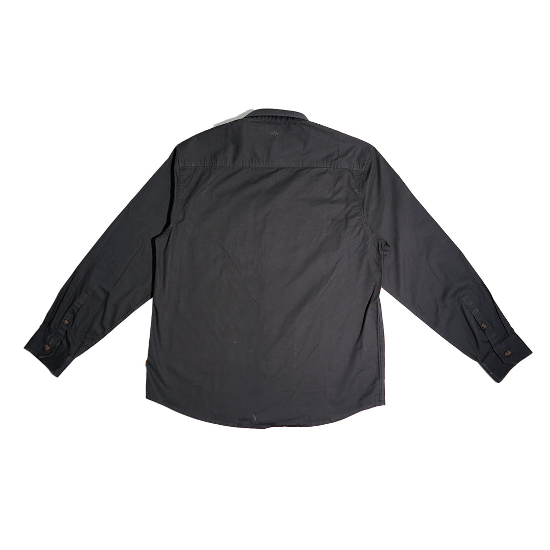 MGee Kemeja Pria Kerja Lengan Panjang Long shirt Texas C011 Dark Olive