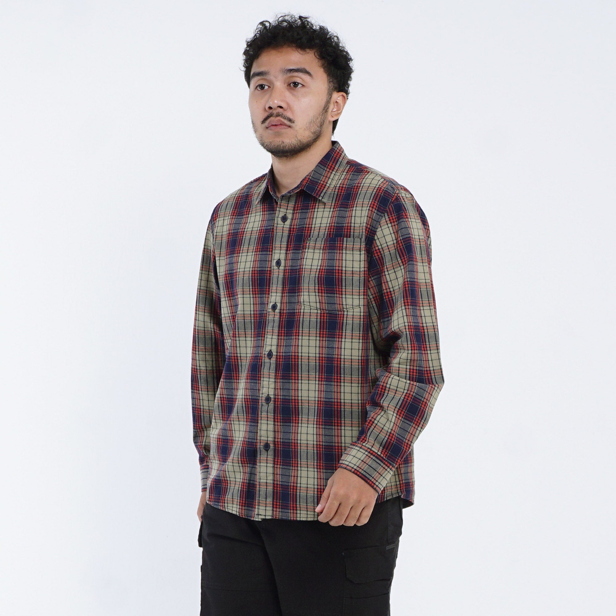 Shirt Long Sleeve Texas C041 Olive