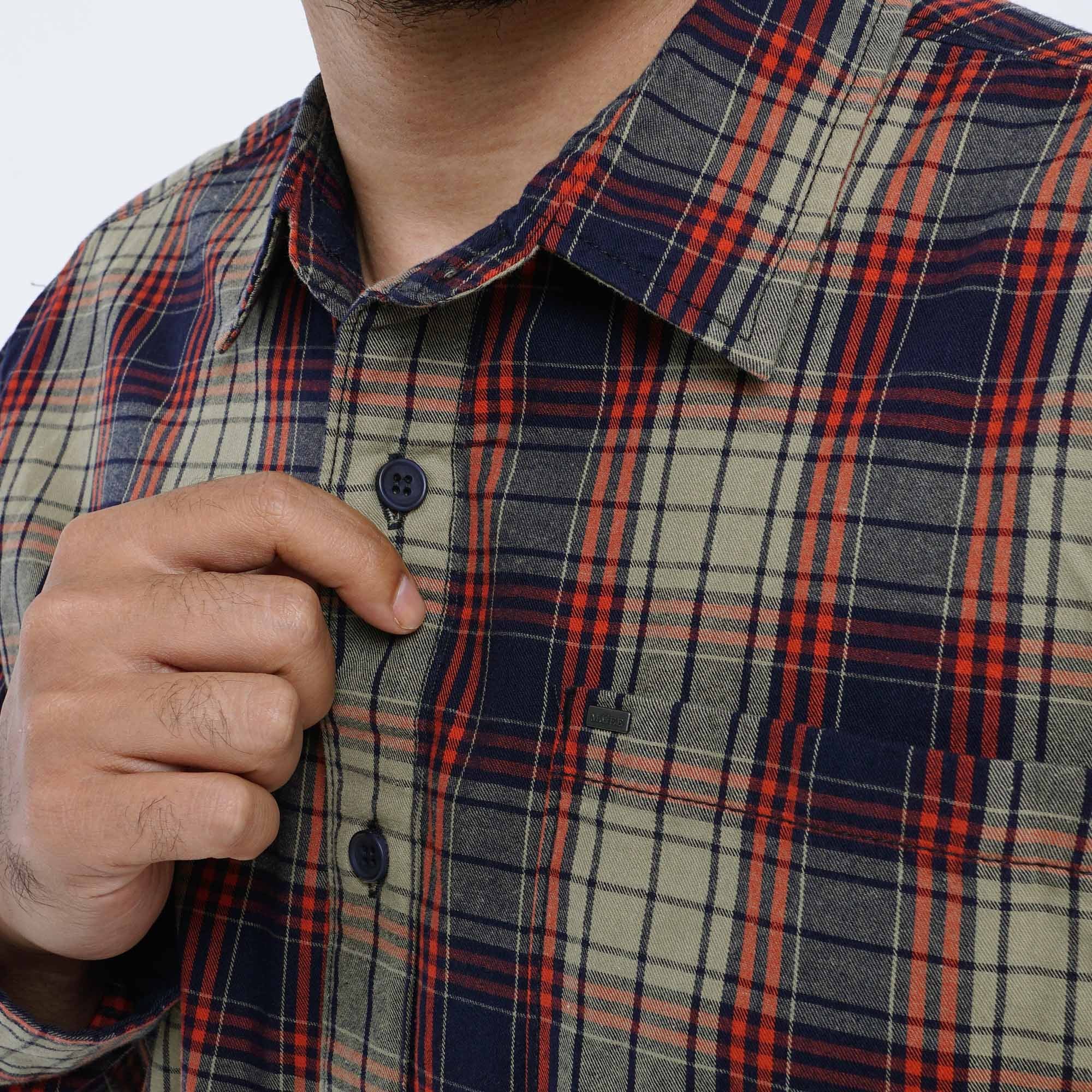 Shirt Long Sleeve Texas C041 Olive