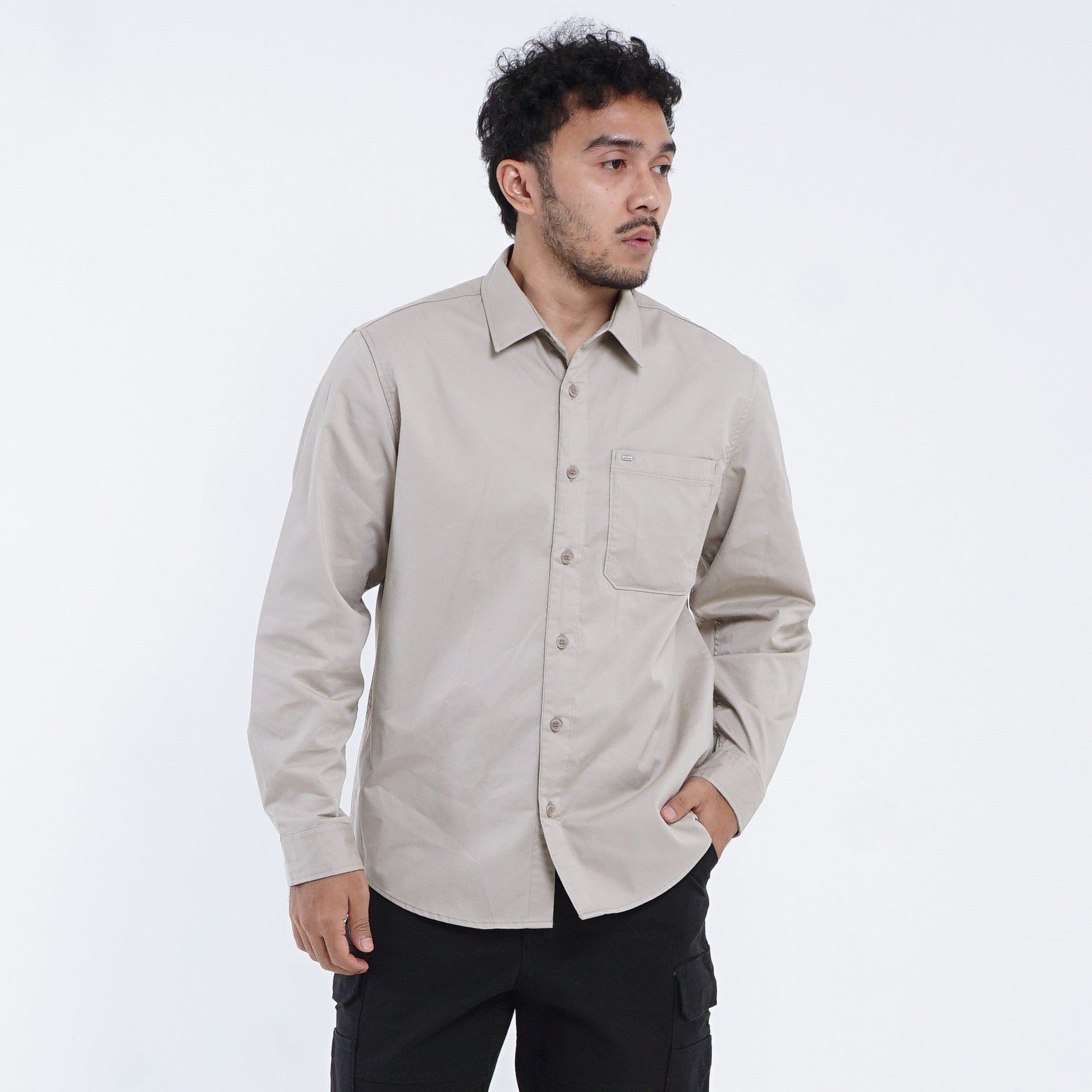 Shirt Long Sleeve Texas C040 Sand