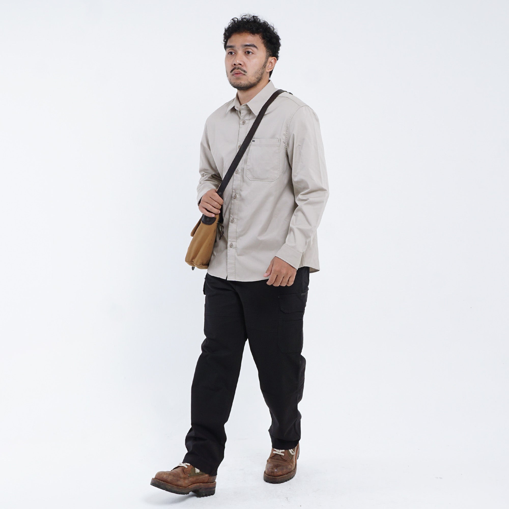 Shirt Long Sleeve Texas C040 Sand