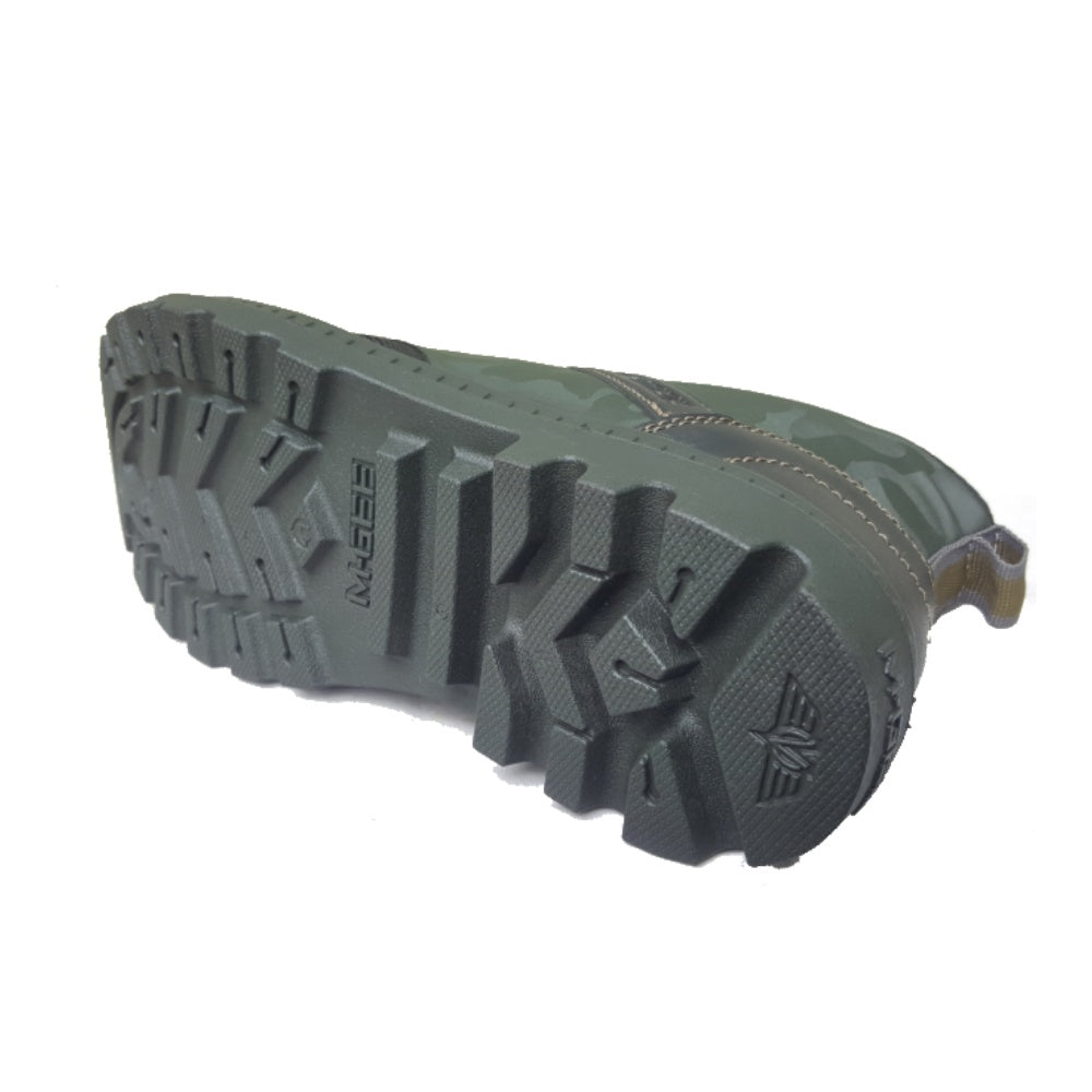 M.Gee Sepatu Pria Tali Resleting Mgee Original MG-COMBAT Hijau Army