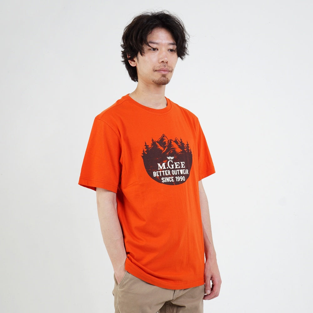 M.Gee Kaos Polos Simple Oblong Pria Mgee Original Cabin C006 Orange