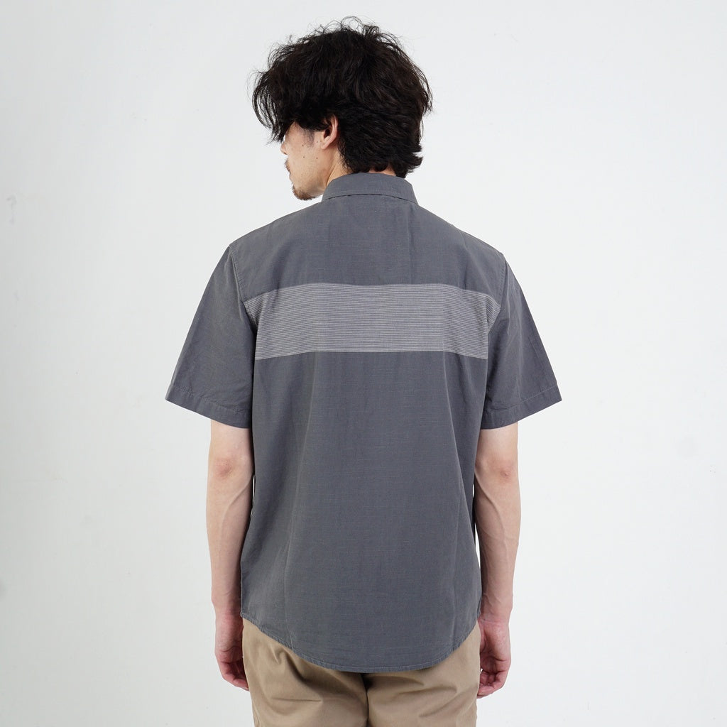 M.Gee Kemeja Casual Lengan Pendek Mgee Original Alto C094 Dark Grey