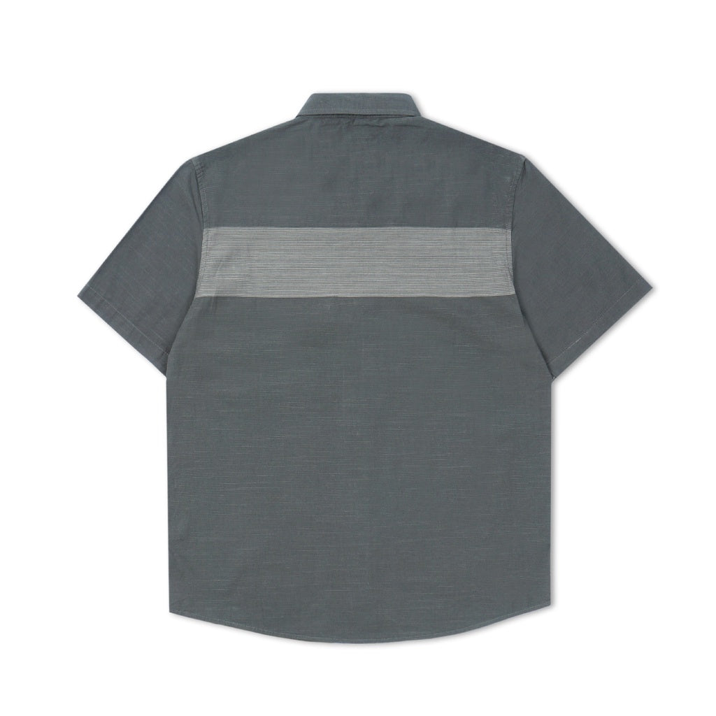 M.Gee Kemeja Casual Lengan Pendek Mgee Original Alto C094 Dark Grey