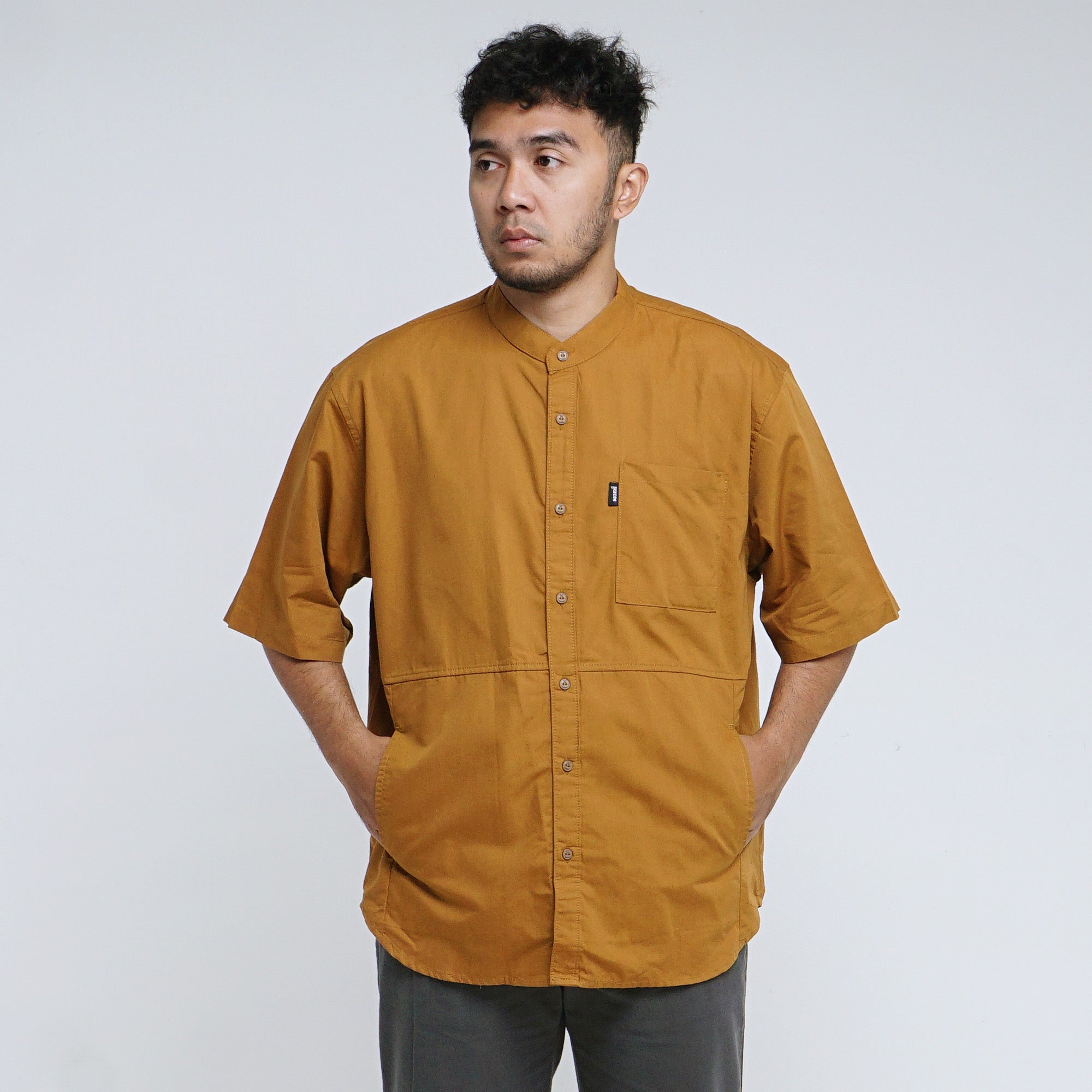 Shirt Ahmir 3 Mustard Oversize
