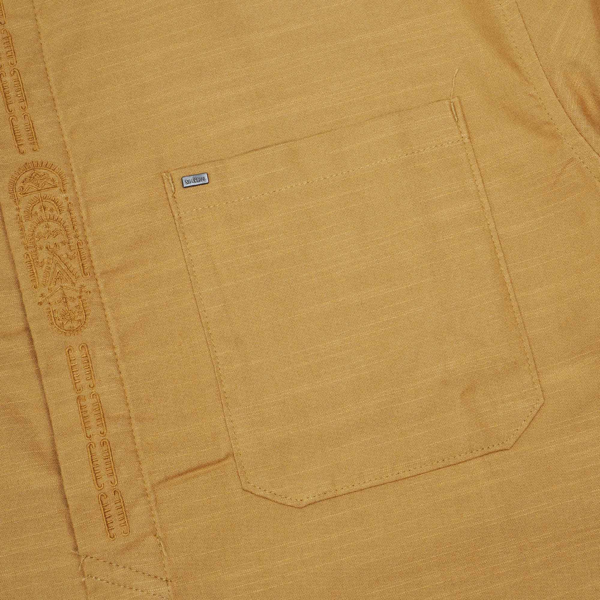 Baju Koko Muslim Alfero 98 Mustard