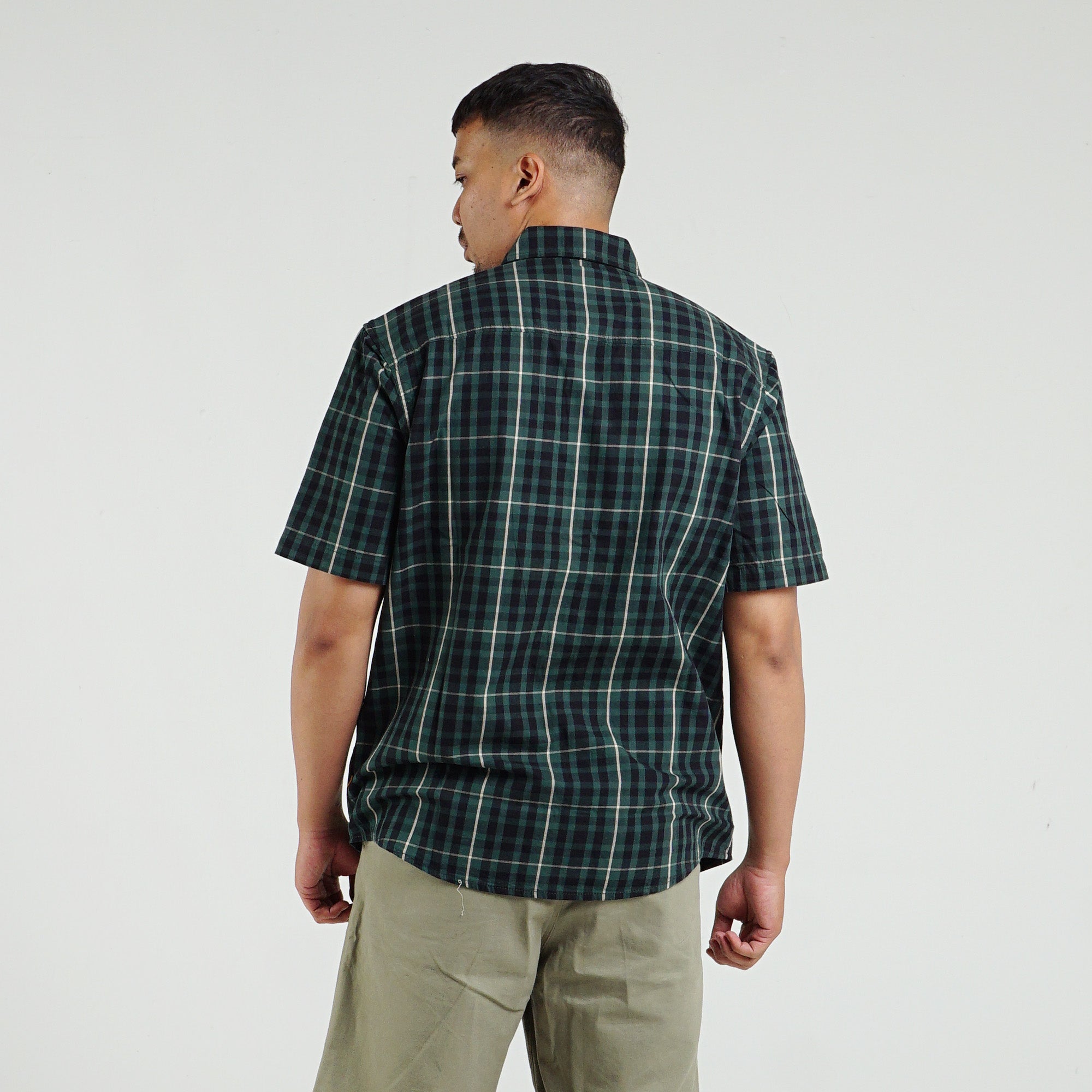 Kemeja Lengan Pendek ALTO C152 Dark Green