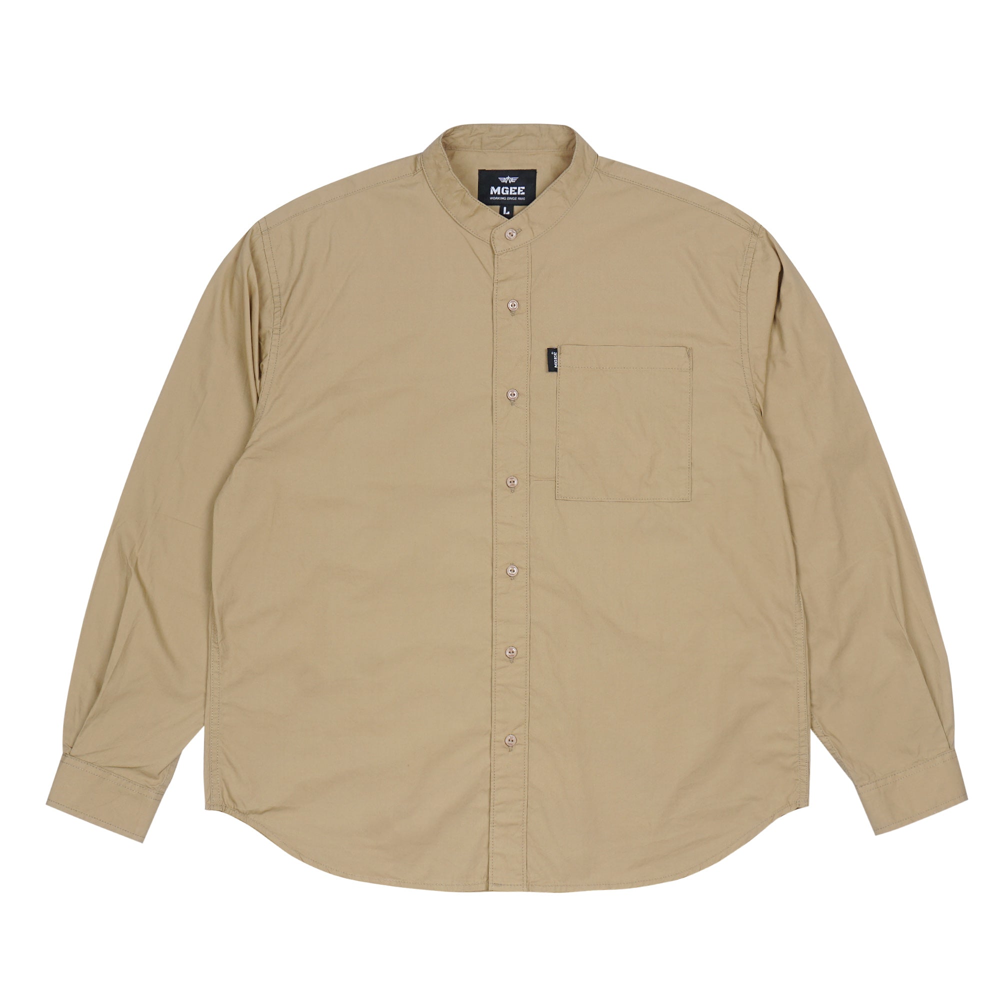 Shirt Long Sleeve Axton 2 Khaky Oversize