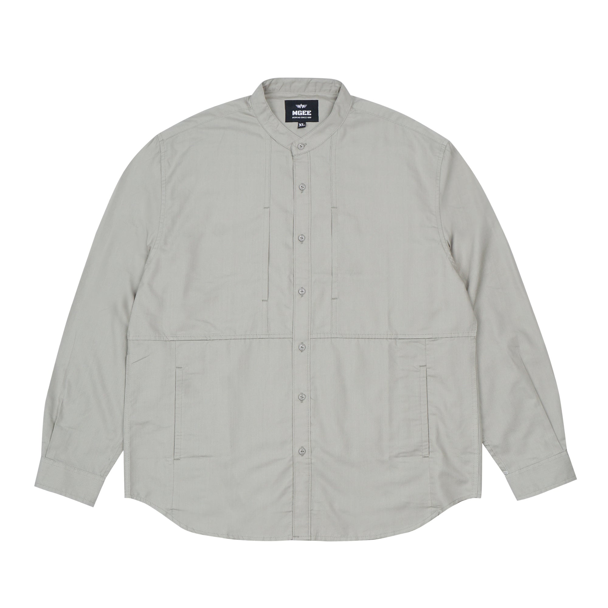Shirt Long Sleeve Axton 4 Grey Oversize