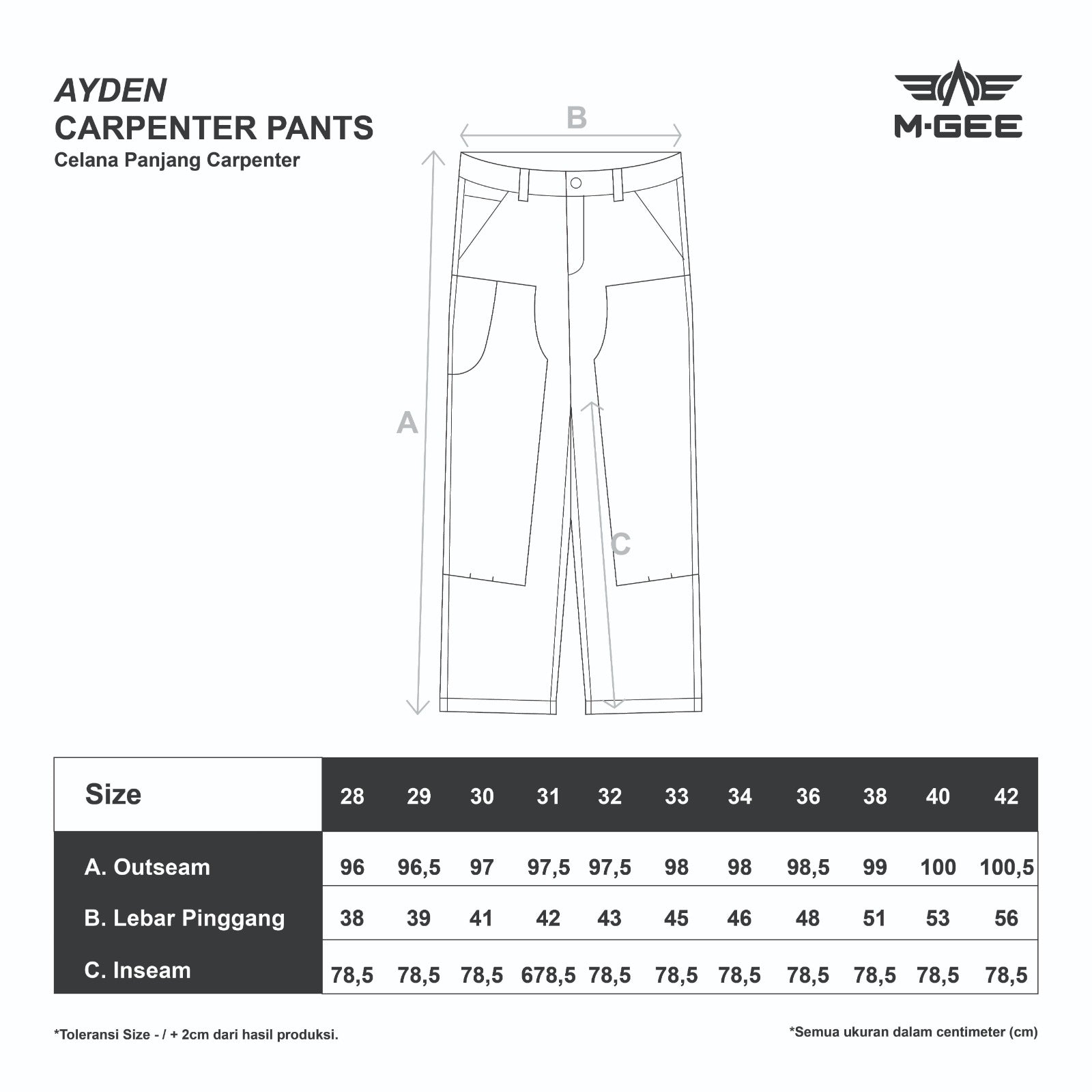 Carpenter Pants Ayden 1 Mustard