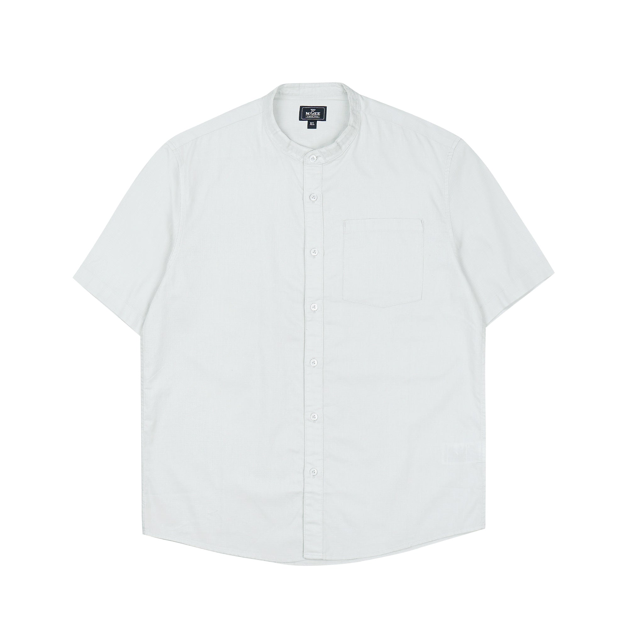 MGEE Baju Muslim Koko Pria Lengan Pendek AZKA C081 Light Grey