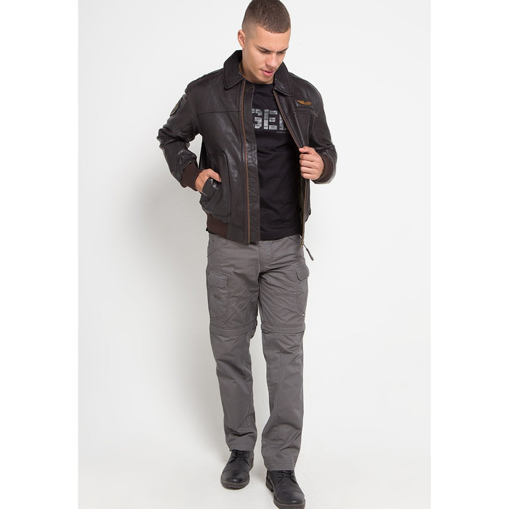 Jaket Kulit JACK C501 Brown