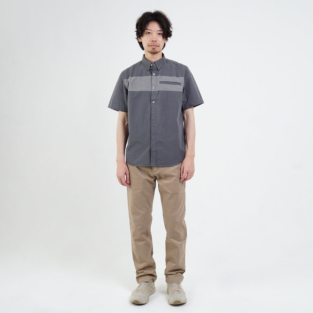 M.Gee Kemeja Casual Lengan Pendek Mgee Original Alto C094 Dark Grey