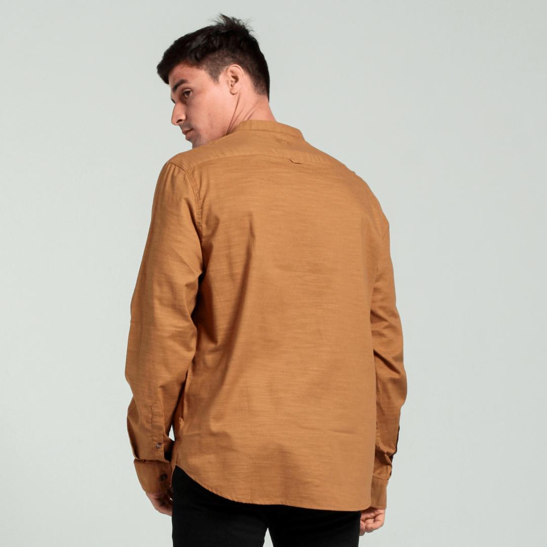 M.Gee Baju Koko Pria Lengan Panjang Mgee Ori Autus C052 Light Brown