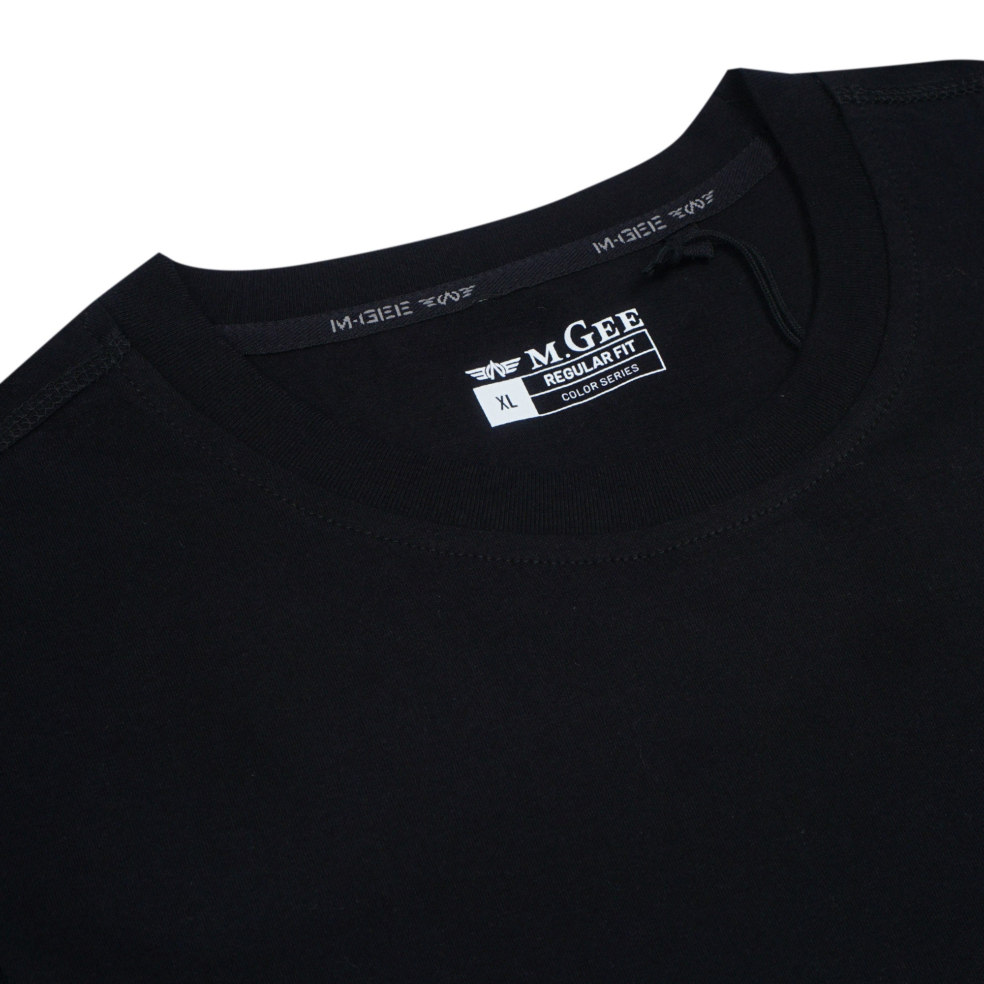 MGee Kaos Polos Pria Lengan Pendek M gee Original Caiden Black