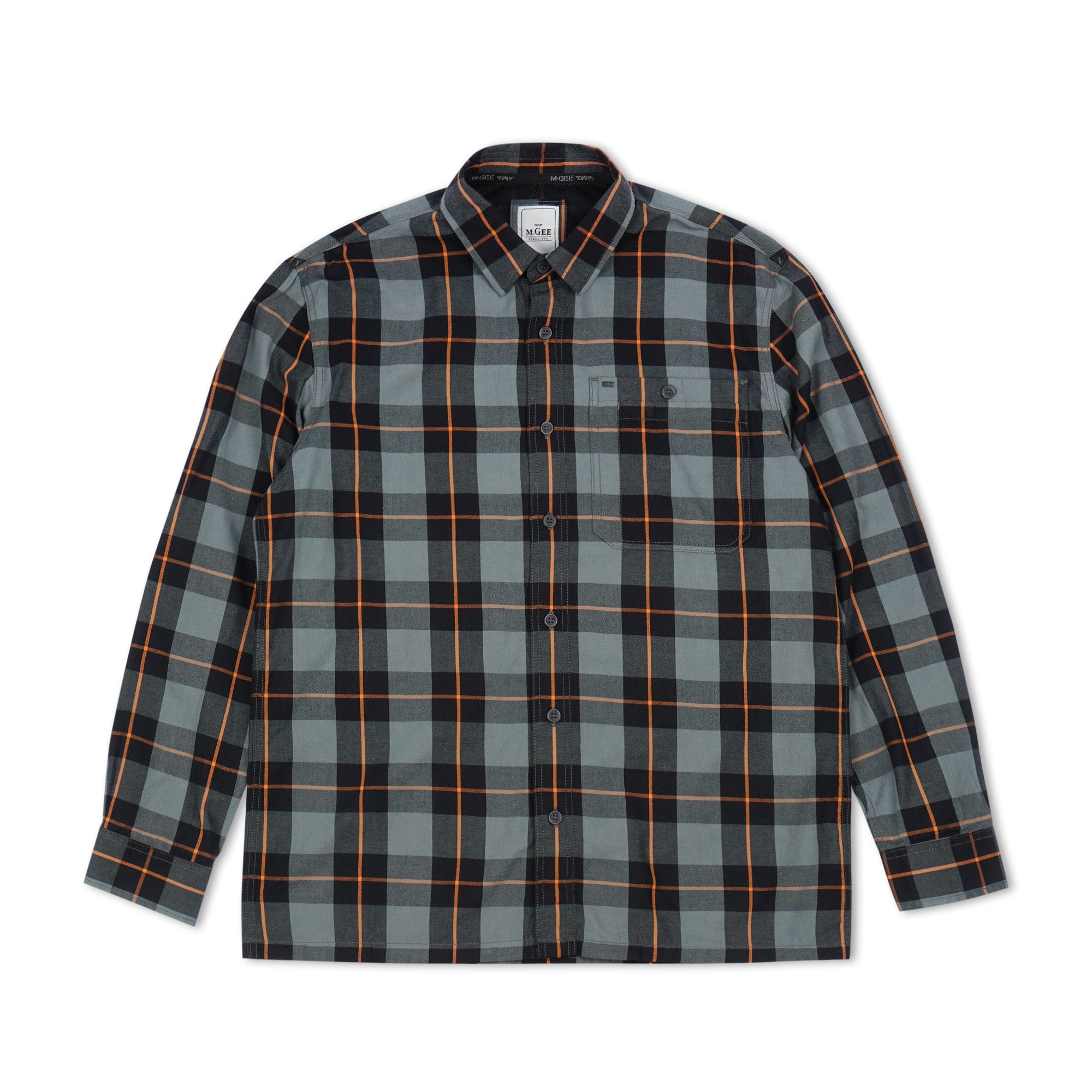 M.Gee Kemeja Pria Lengan Panjang Outdoor Mgee Camper C034 Light Blue