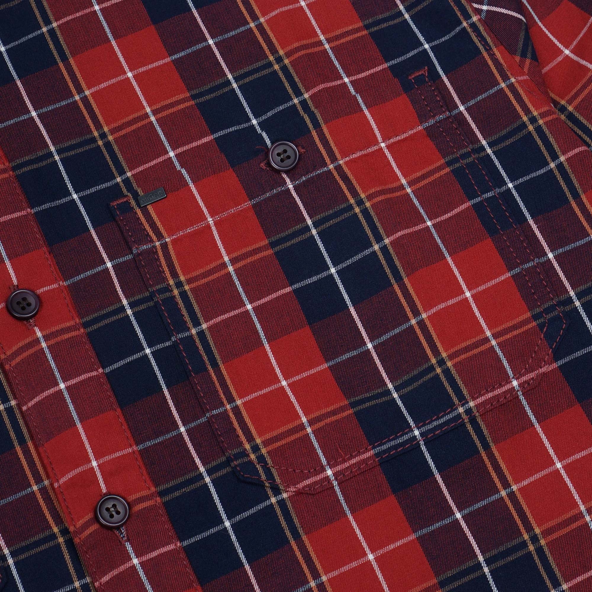 MGee Kemeja Pria Lengan Panjang Outdoor M Gee Camper C036 Red