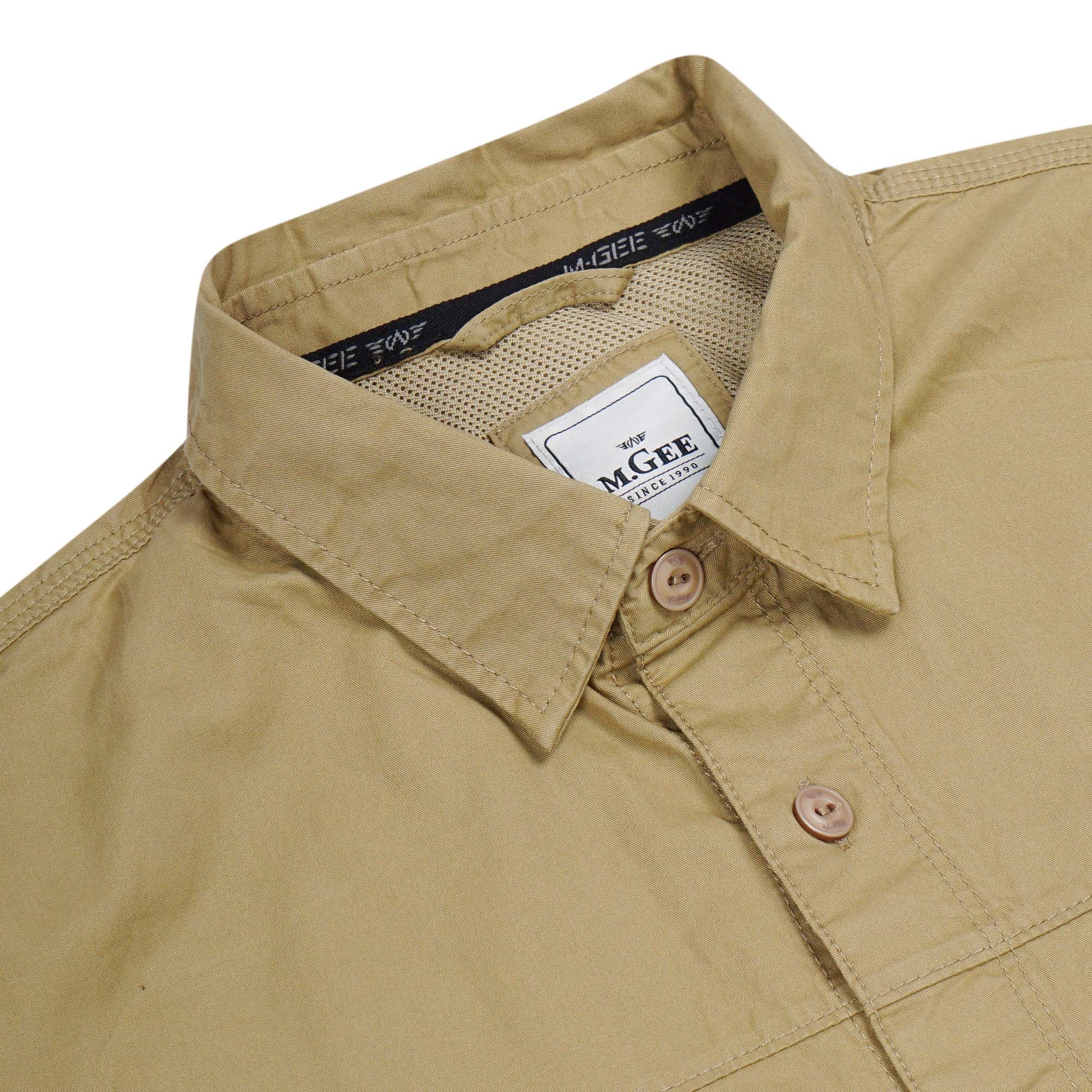 M.Gee Kemeja Kerja Pria Lengan Panjang Outdoor Camper C039 Khaky