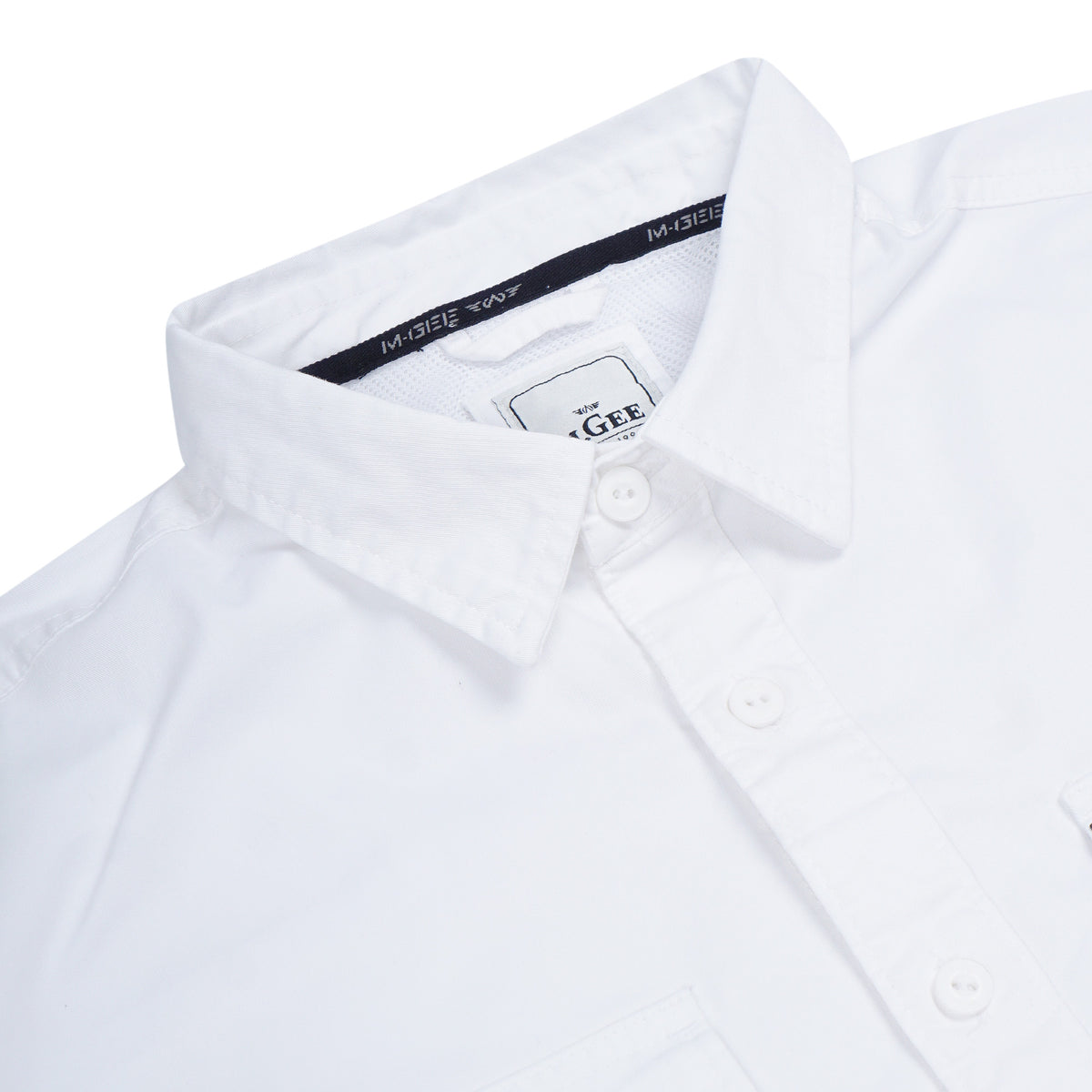 MGee Kemeja Kerja Pria Lengan Panjang Outdoor Camper C040 White