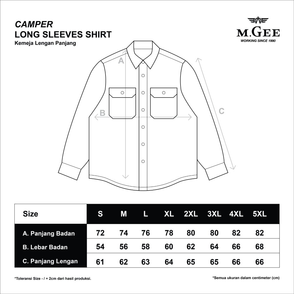 Kemeja Lengan Panjang Camper C041 Brown