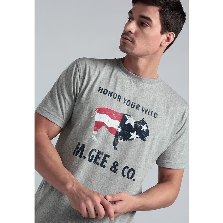 M.Gee - Kaos Oblong - Cabin C002 Light Grey