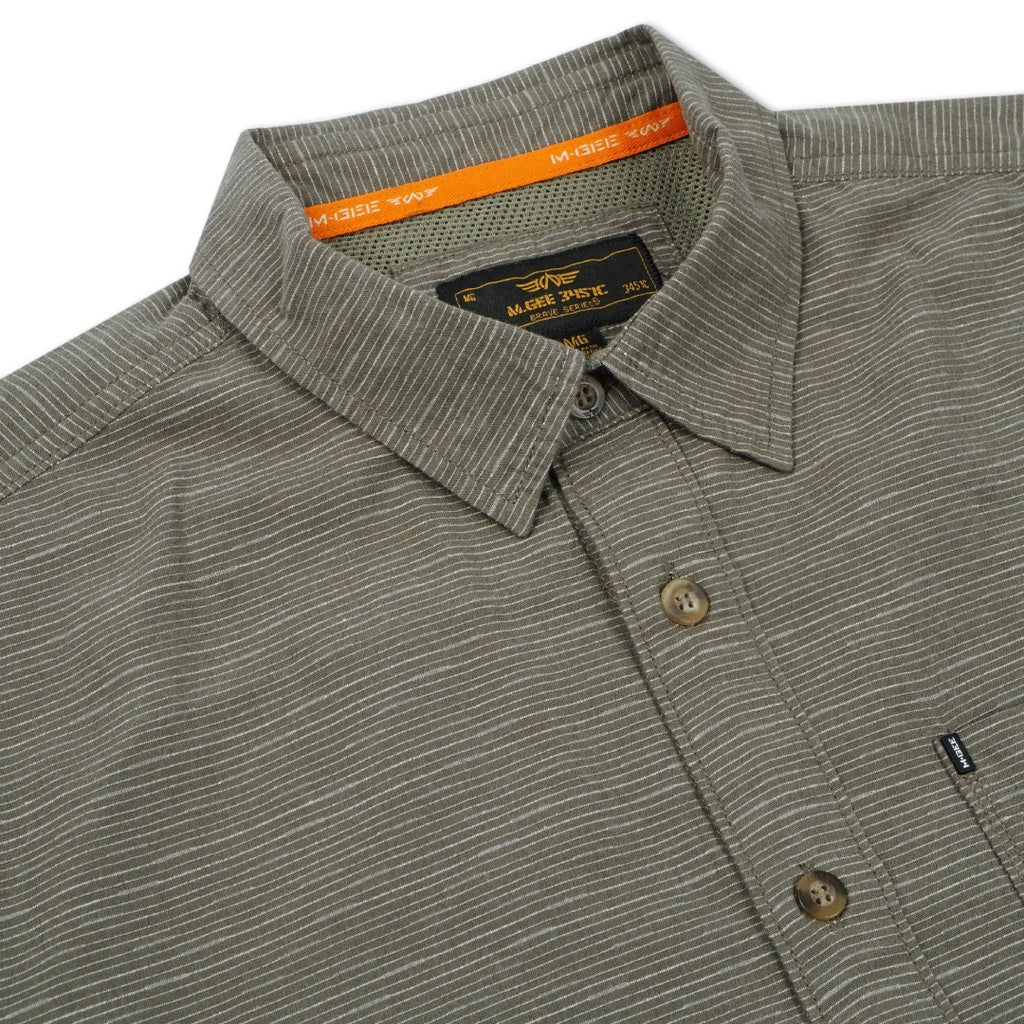 M.Gee Kemeja Pria Lengan Pendek MGee Original Denver C010 Dark Olive