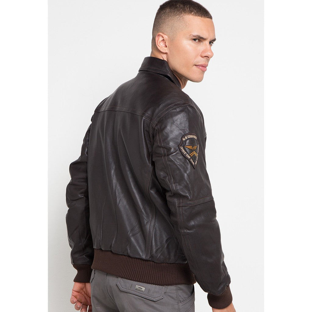Jaket Kulit Original JACK C501 Brown