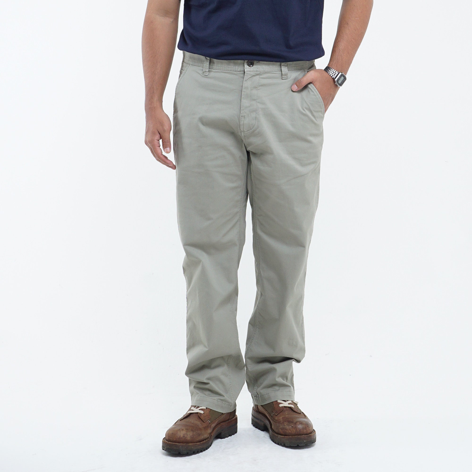 MGee Celana Chinos Panjang Pria M.gee Felix C031 Light Olive