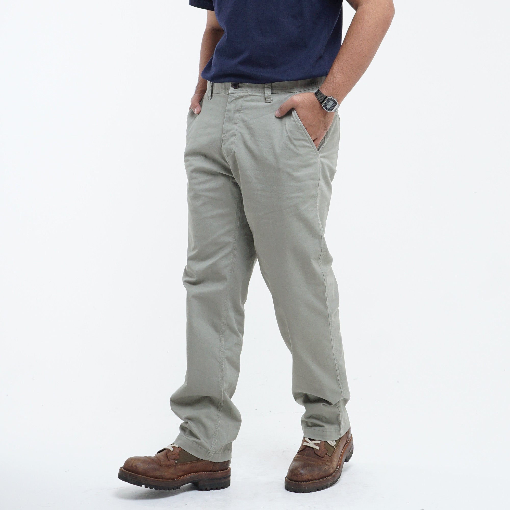 MGee Celana Chinos Panjang Pria M.gee Felix C031 Light Olive