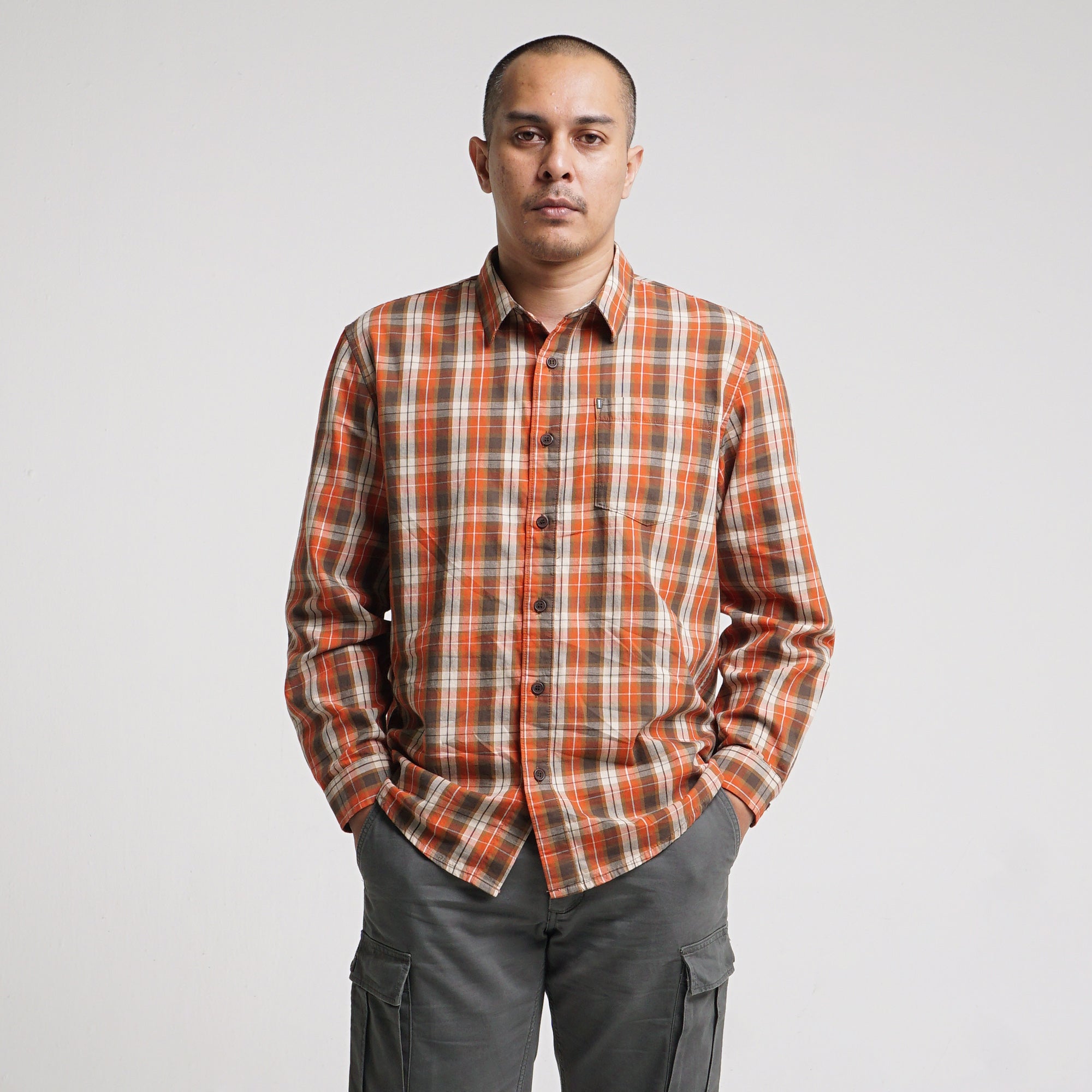 SHIRT BASIC LONG SLEEVE Texas C021 Orange