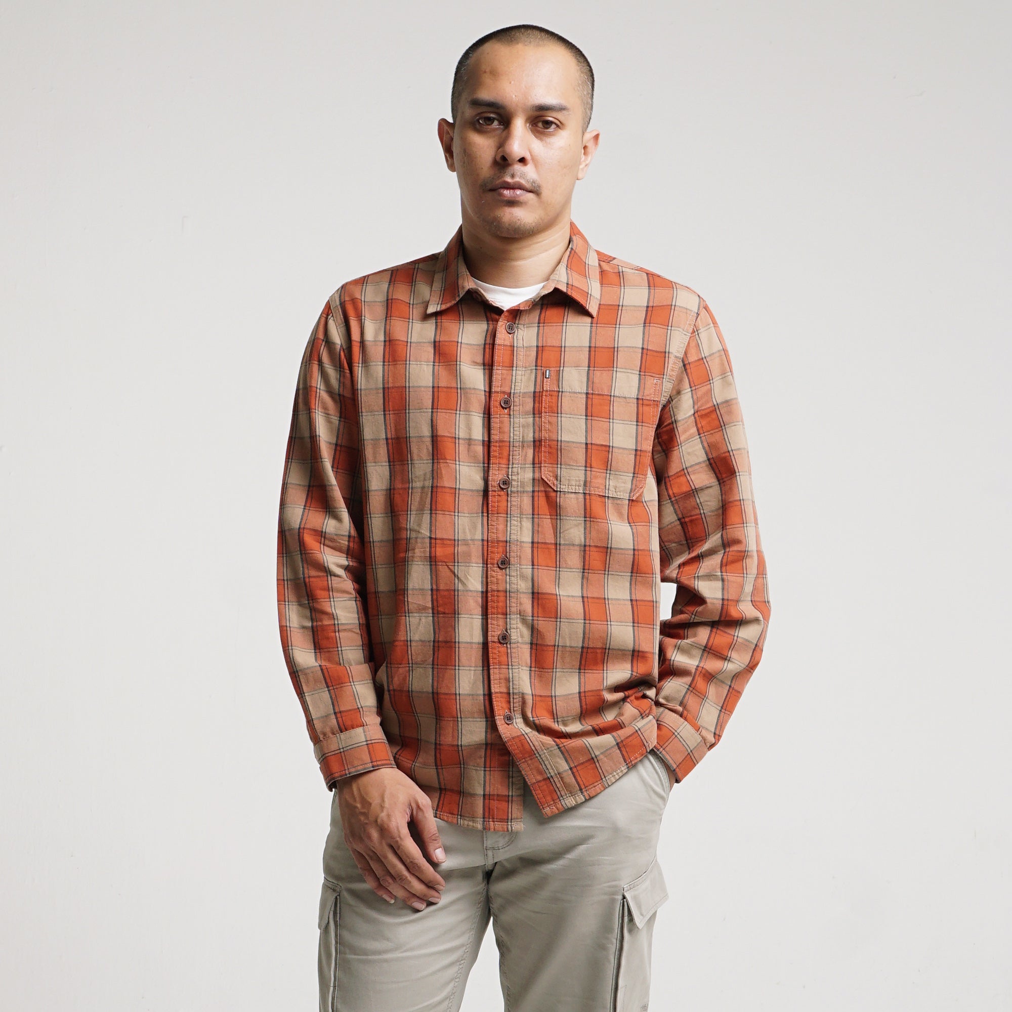 Shirt Long Sleeve TEXAS C022 Orange