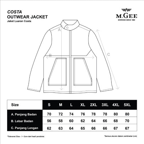 Jaket COSTA C001 Brown