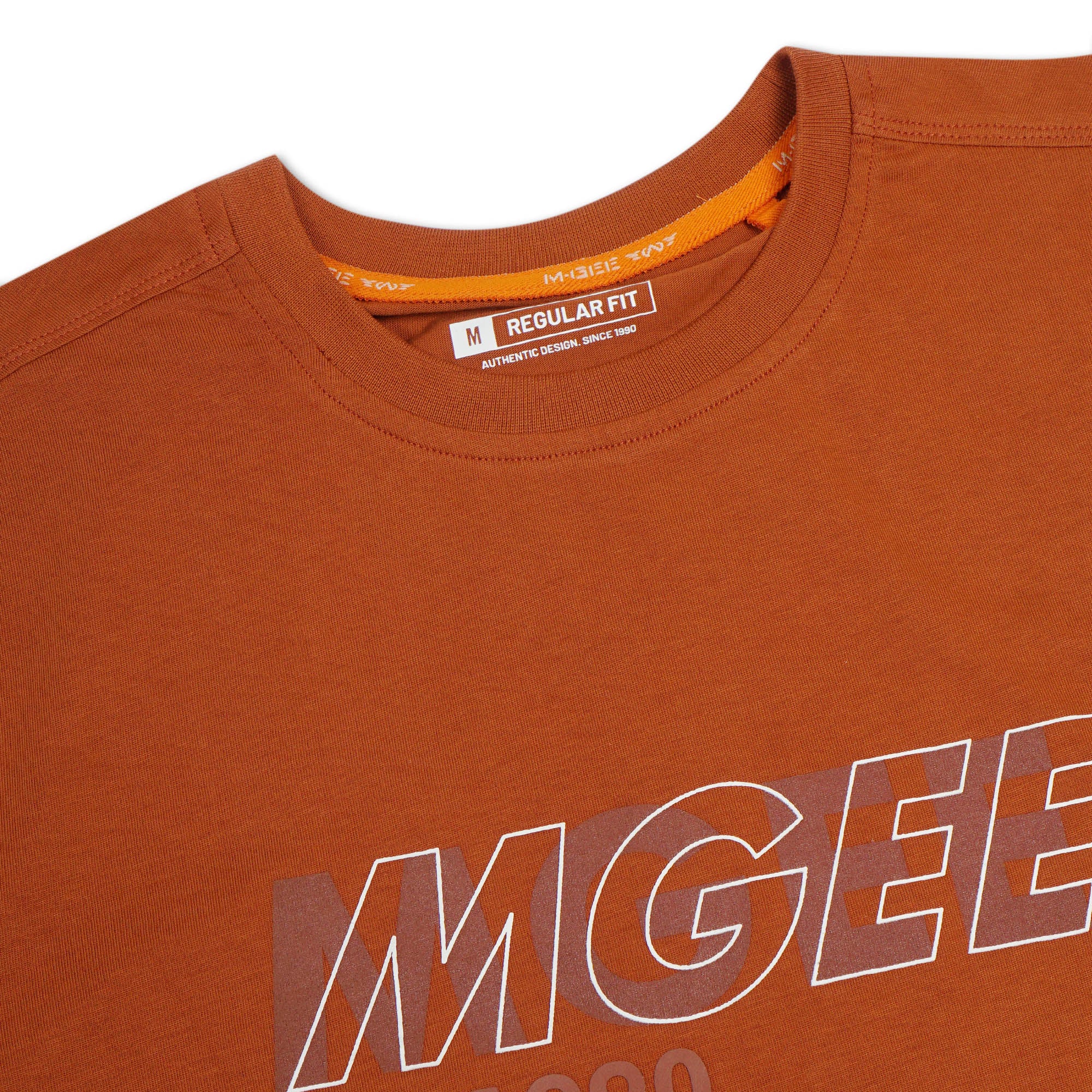 M.Gee Kaos Polos Pria Lengan Pendek Mgee Original OLIVER C119 Teracota