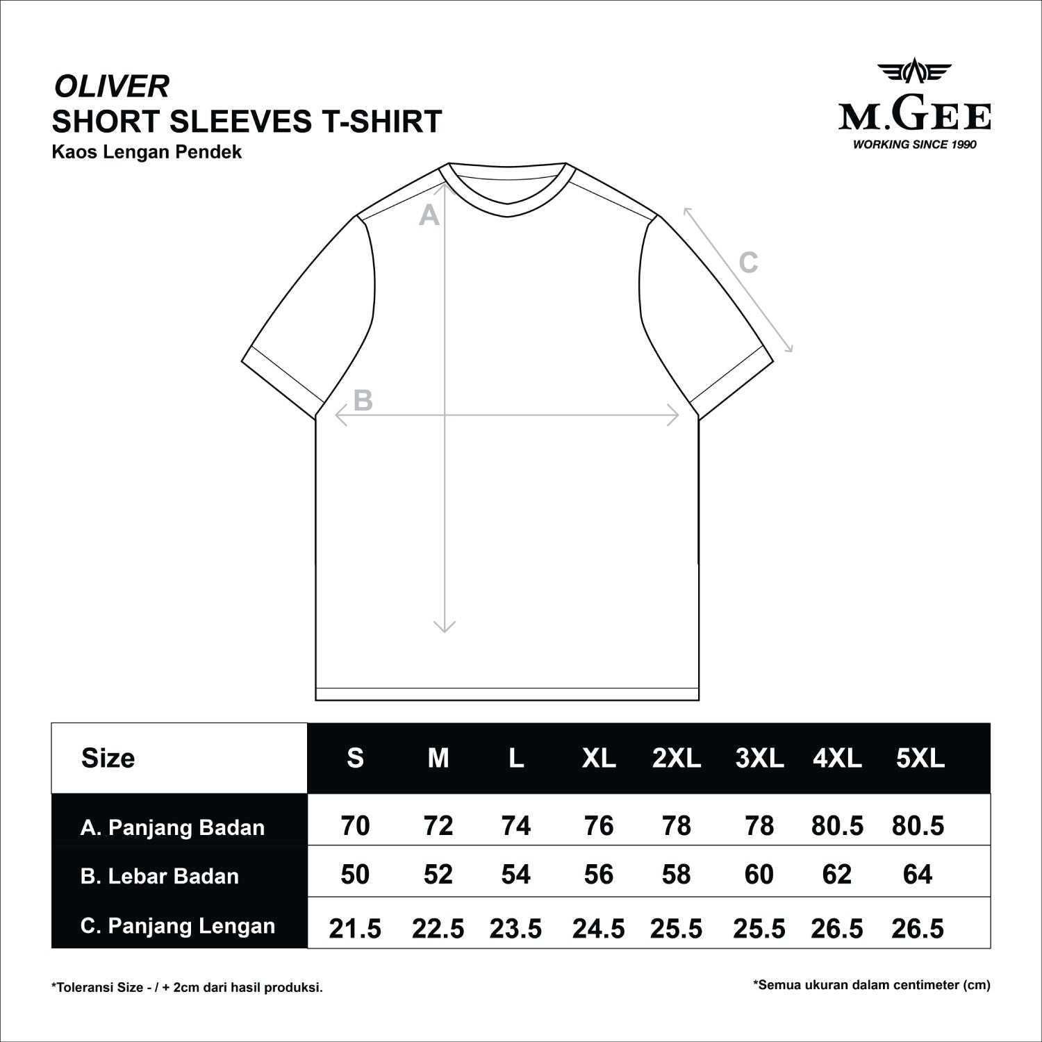 M.Gee Kaos Polos Pria Lengan Pendek Mgee Original OLIVER C119 Teracota