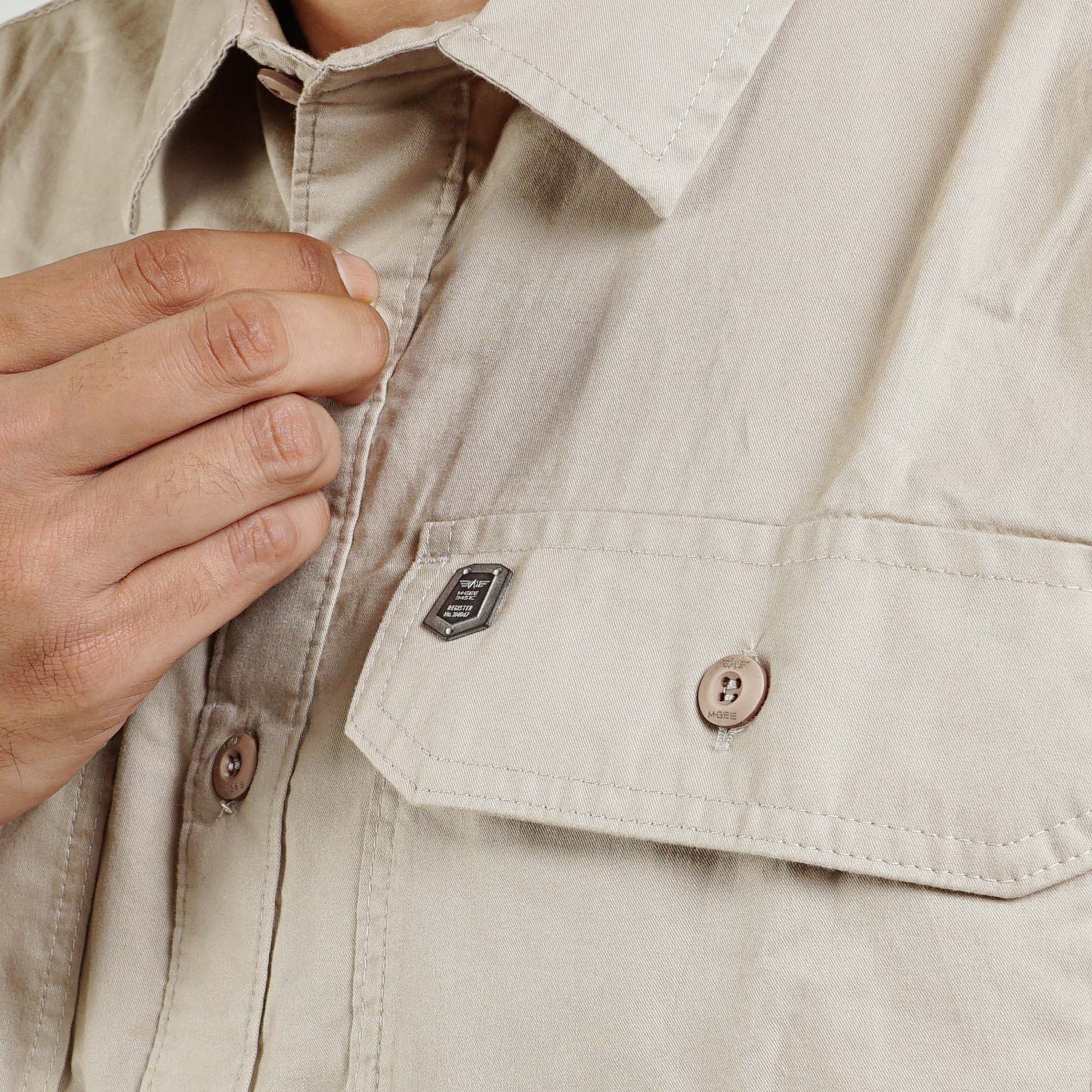 M.Gee Kemeja Kerja Outdoor Lengan Panjang GORDON C070 Beige