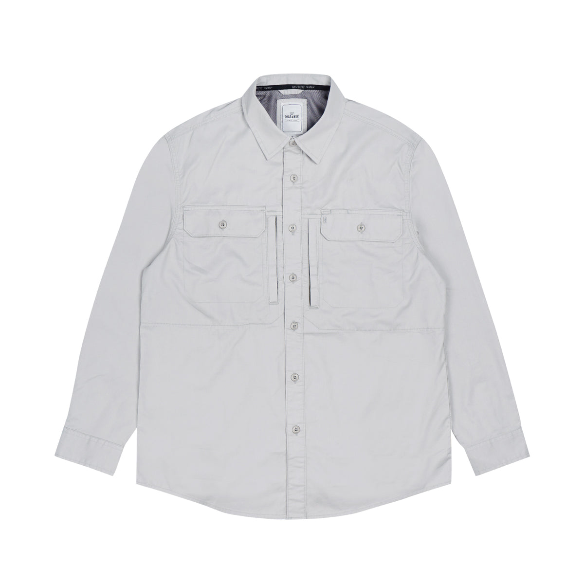 MGee Kemeja Kerja Outdoor Lengan Panjang Gordon C068 Light Grey