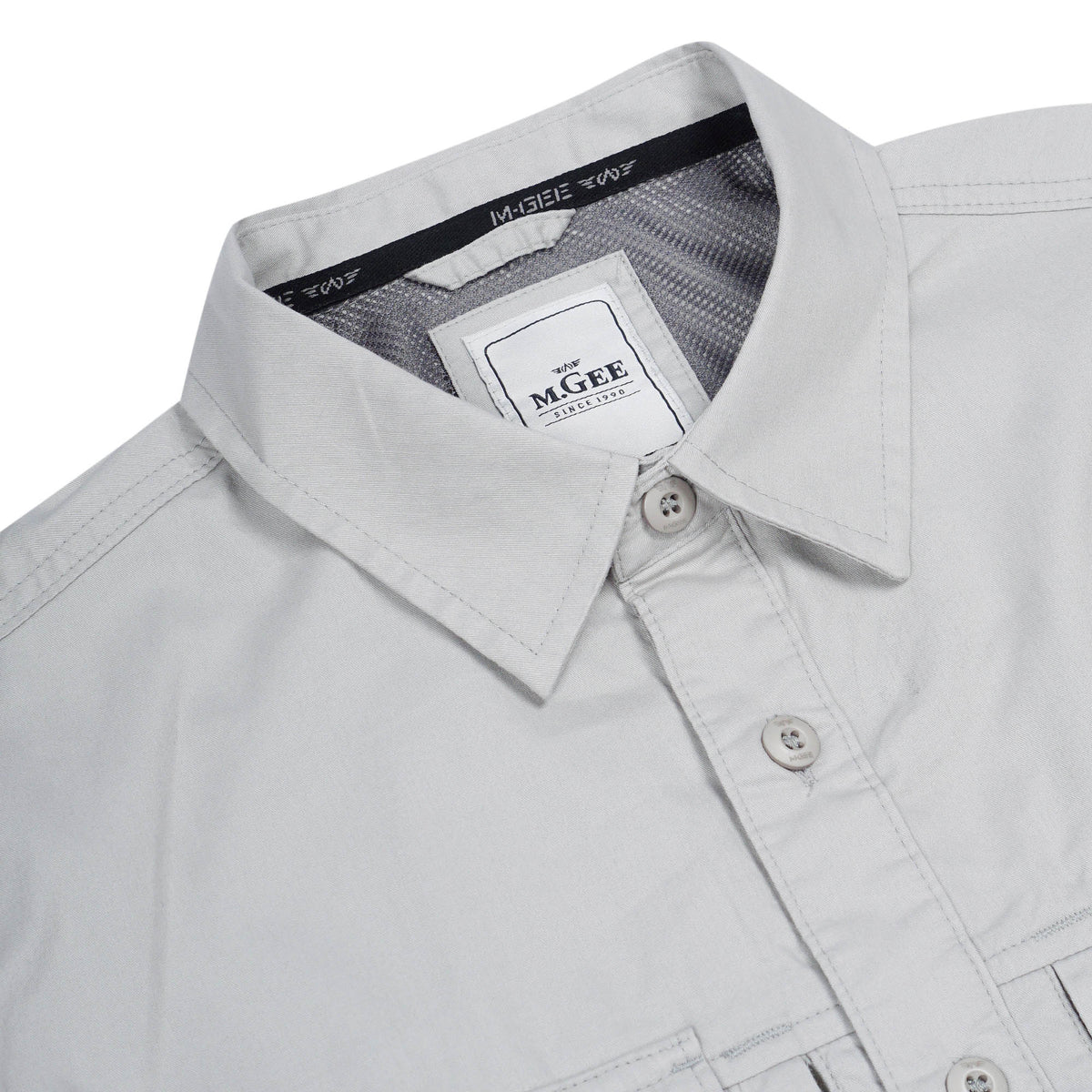 MGee Kemeja Kerja Outdoor Lengan Panjang Gordon C068 Light Grey