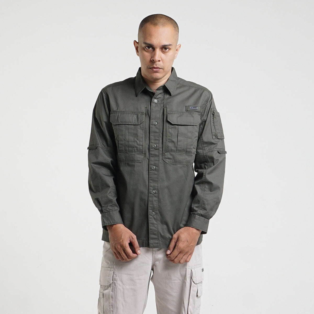 M.Gee Kemeja Kerja Outdoor Lengan Panjang GORDON C073 Dark Green