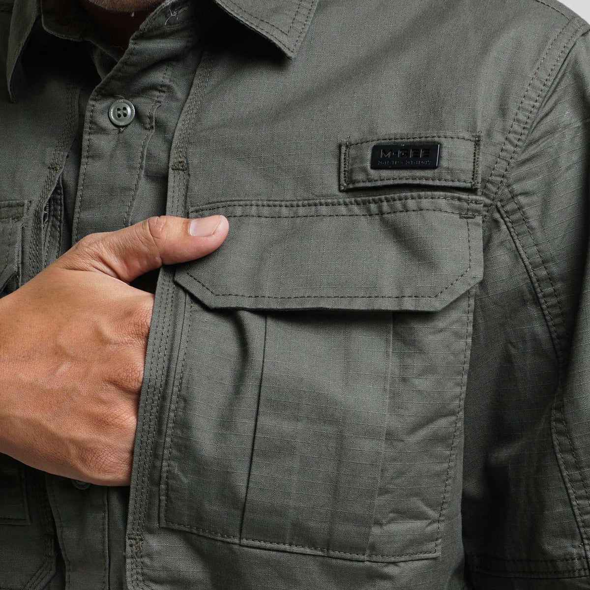 M.Gee Kemeja Kerja Outdoor Lengan Panjang GORDON C073 Dark Green