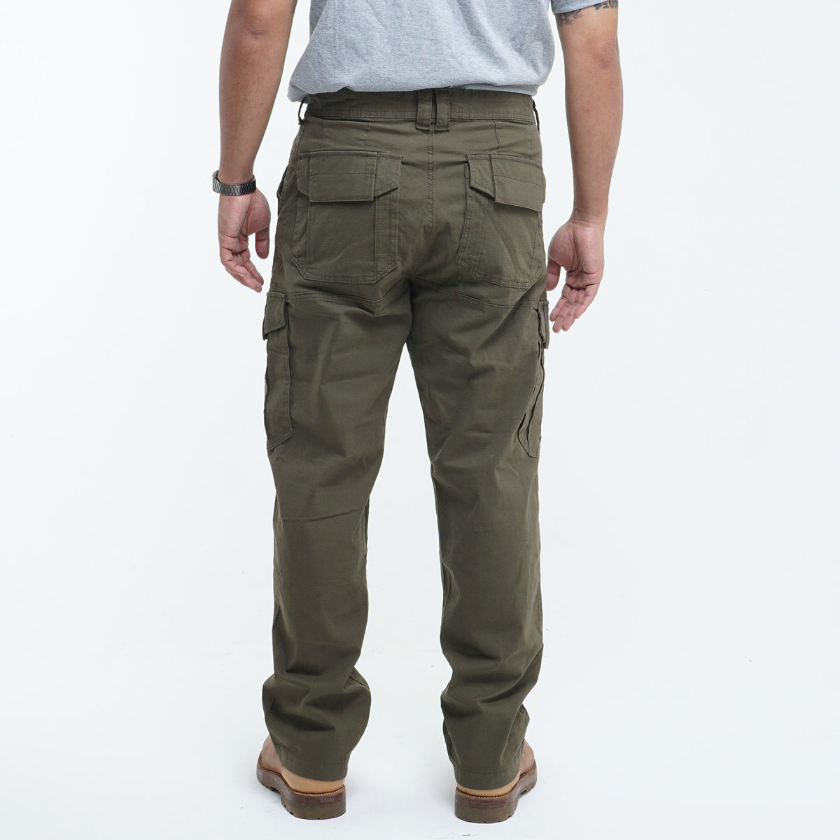 M.Gee Celana Cargo Panjang Pria Mgee Original GREG C024 Dark Olive