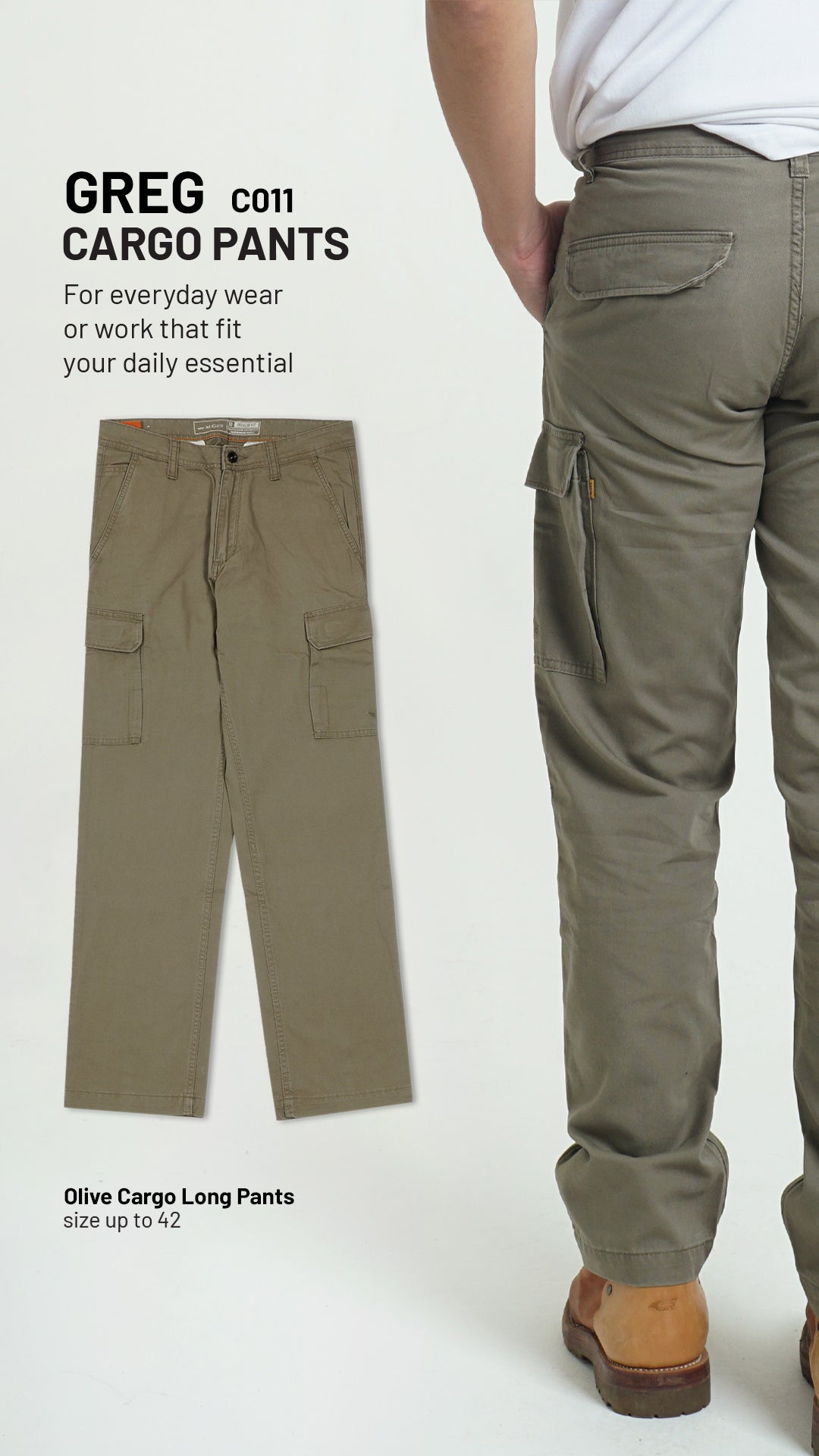Cargo Pants GREG C011 Olive
