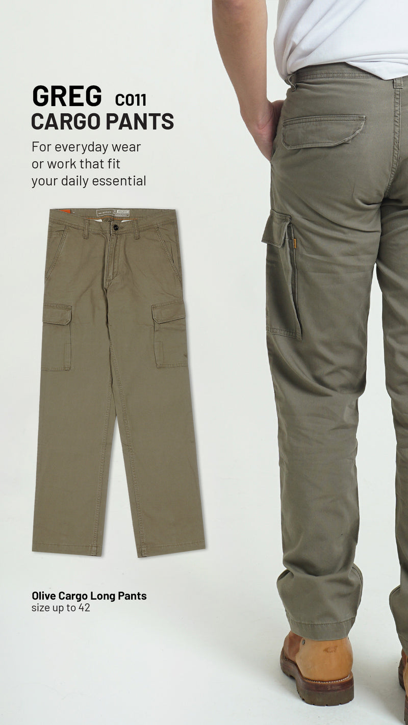 Long Pant Cargo GREG Olive