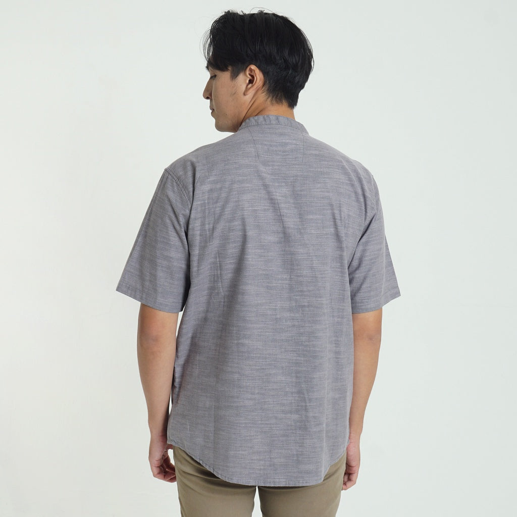 M.Gee Kemeja Koko Mgee Baju koko Terbaru Azka C056 Dark Grey