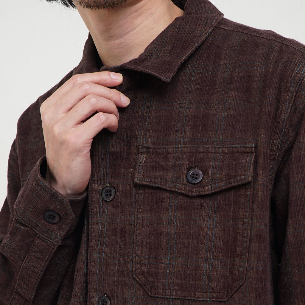 M.Gee Kemeja Jaket Outdoor Pria Mgee Original North C005 BROWN