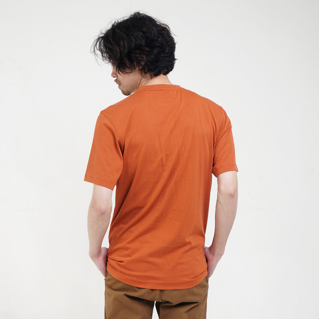 M.Gee Kaos Polos Pria Simple Lengan Pendek Mgee OLIVER C092 ORANGE