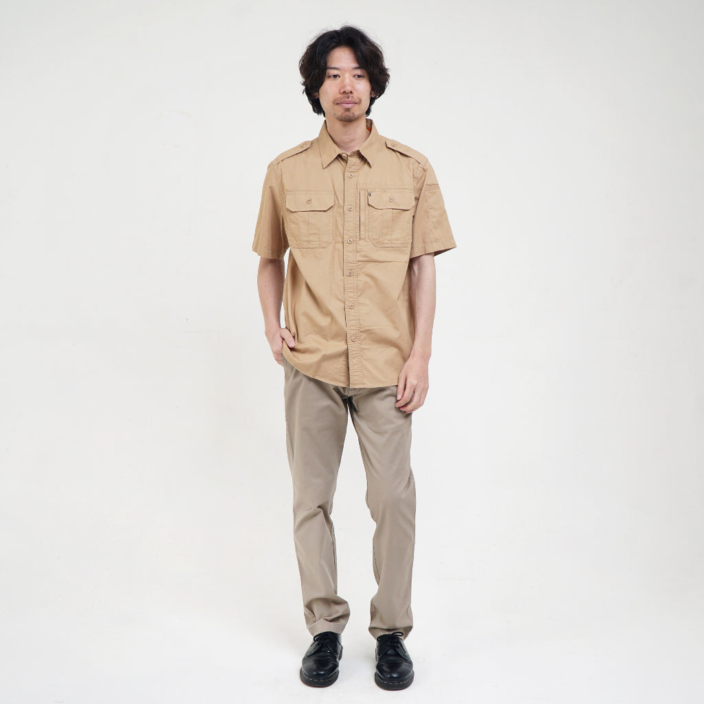 M.Gee Kemeja Kerja Pria Lengan Pendek Outdoor RANGER C028 KHAKY